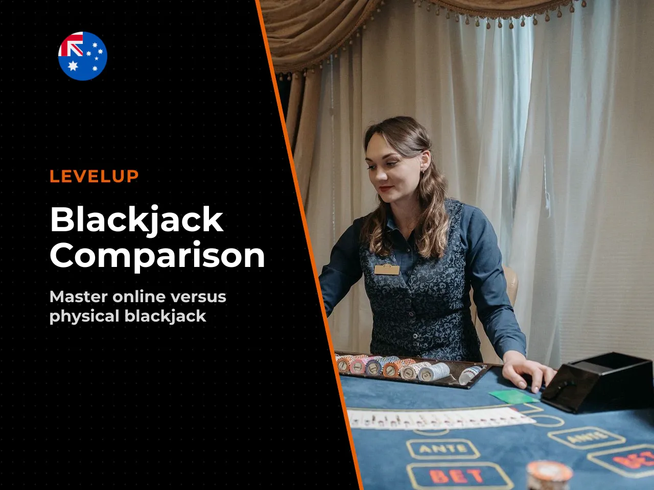 Online blackjack vs land-based blackjack. Playing
