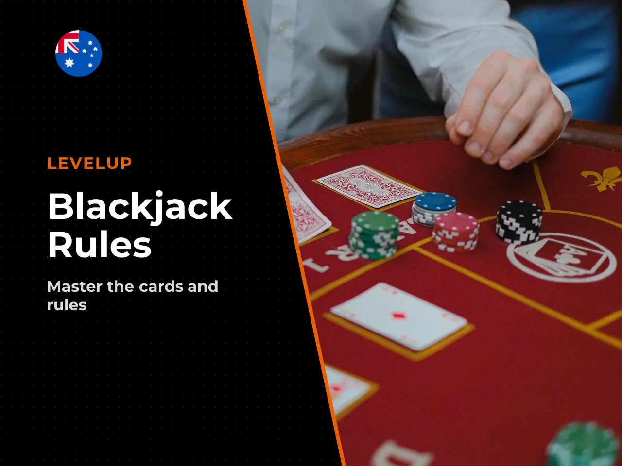 Blackjack rules, card values and player