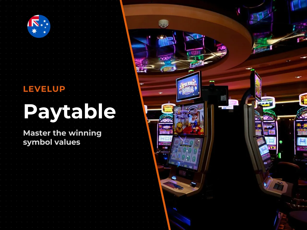 Paytable, bet options and symbol values